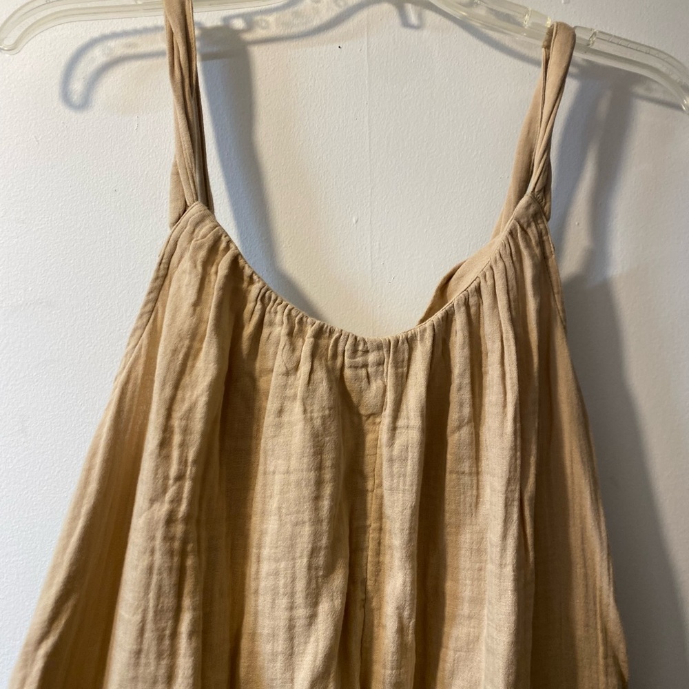 Beige Sleeveless Old Navy Dress